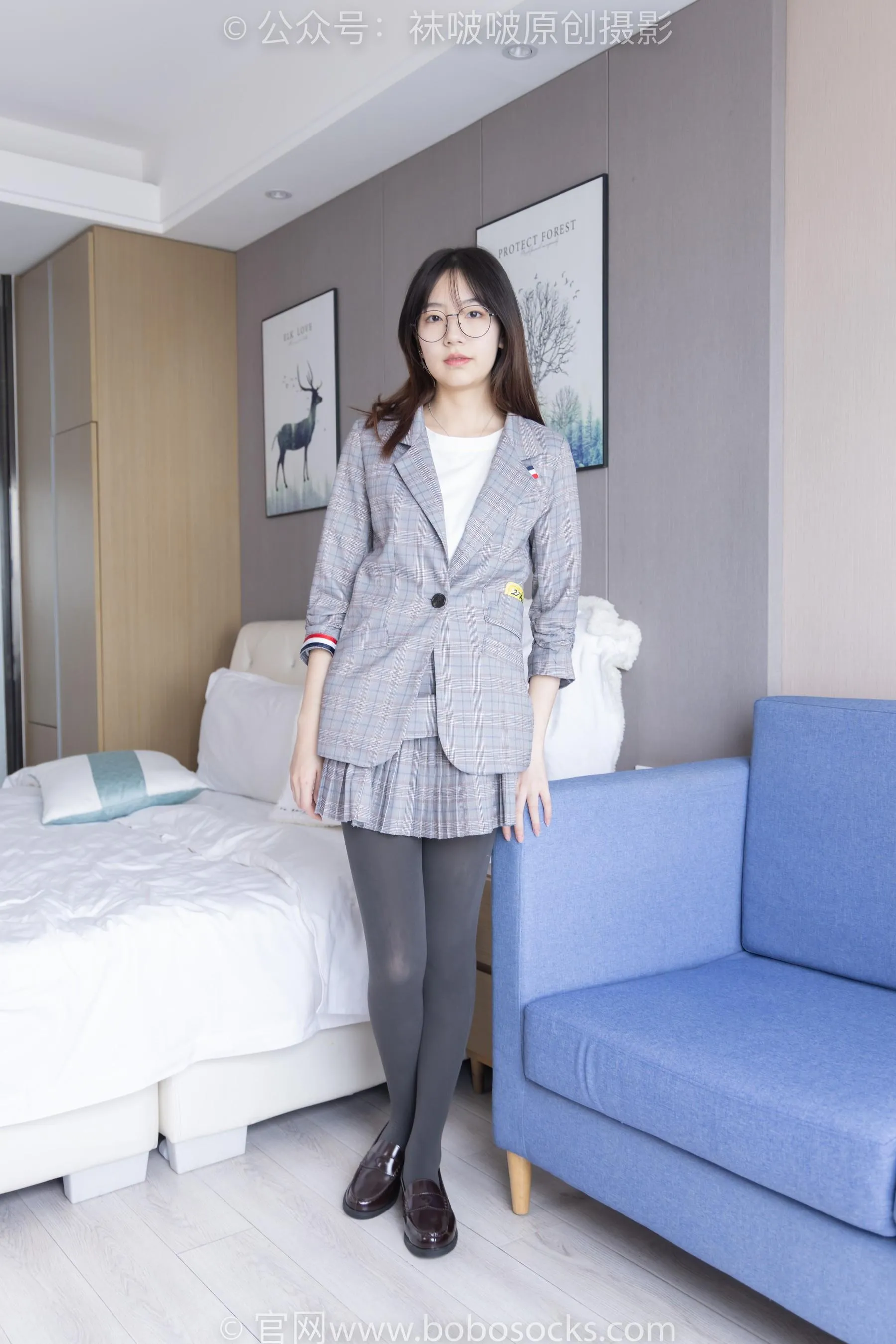 [BoBoSocks袜啵啵]NO.210 小甜豆-皮鞋、厚灰丝、ol装 [87P]插图8